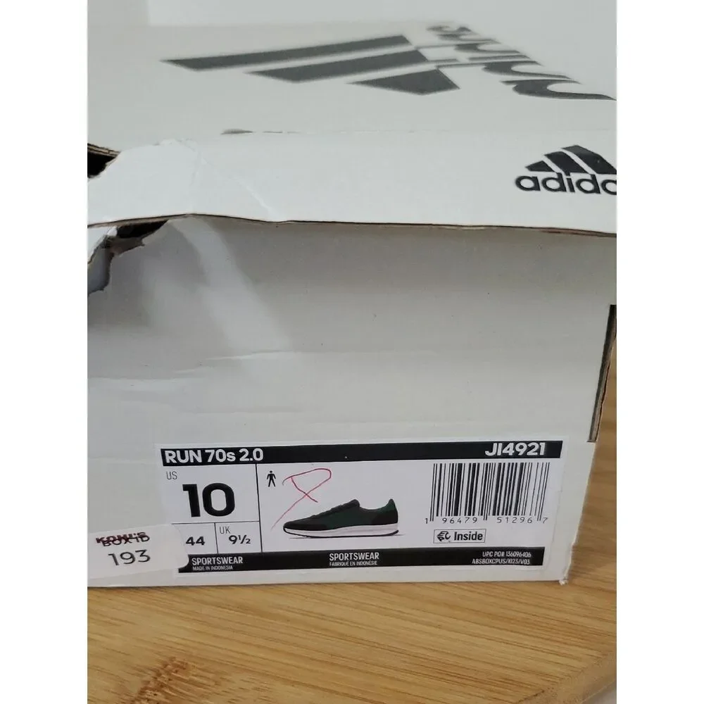 adidas Run 70s 2.0 Sneakers Grey Green Men's 10 NIB